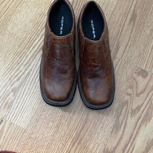 Roper Men's Rich Brown Slip-On Loafers